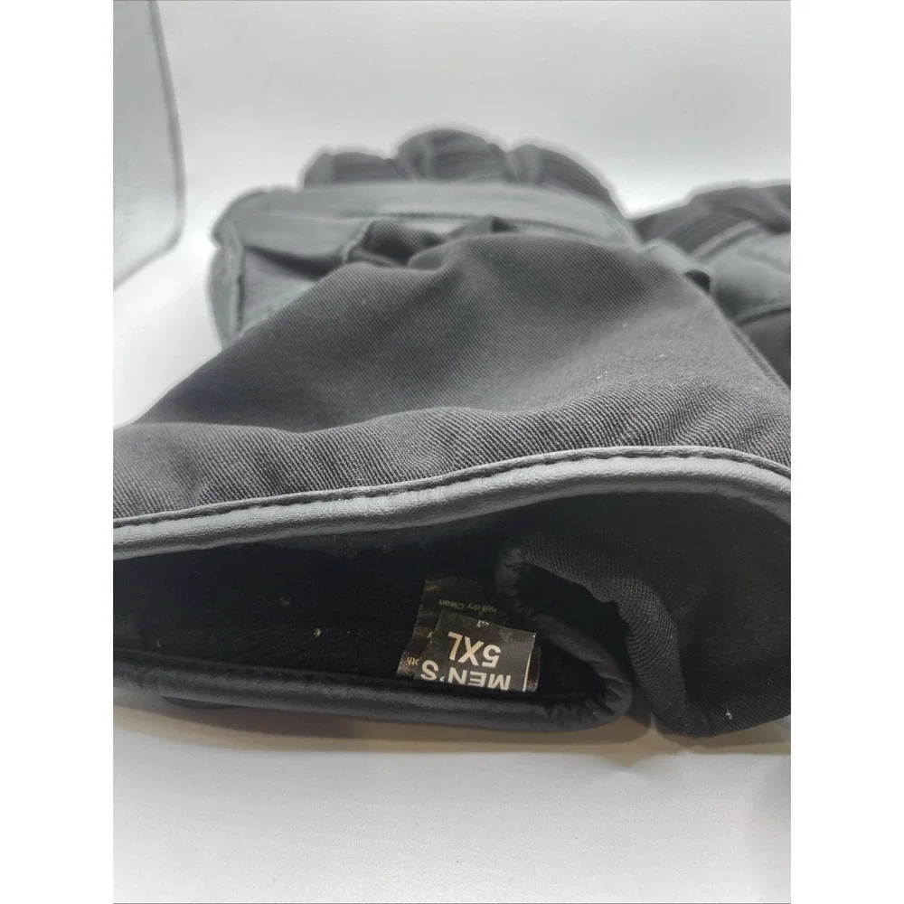 BILT Men's 5XL Motorcycle Riding Gloves Black Leather Waterproof Gauntlet - Picture 6 of 16